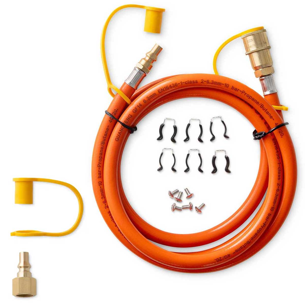 Otto Wilde Plattform Gasschlauch zur Modulverbindung, 200cm / plus Adapter