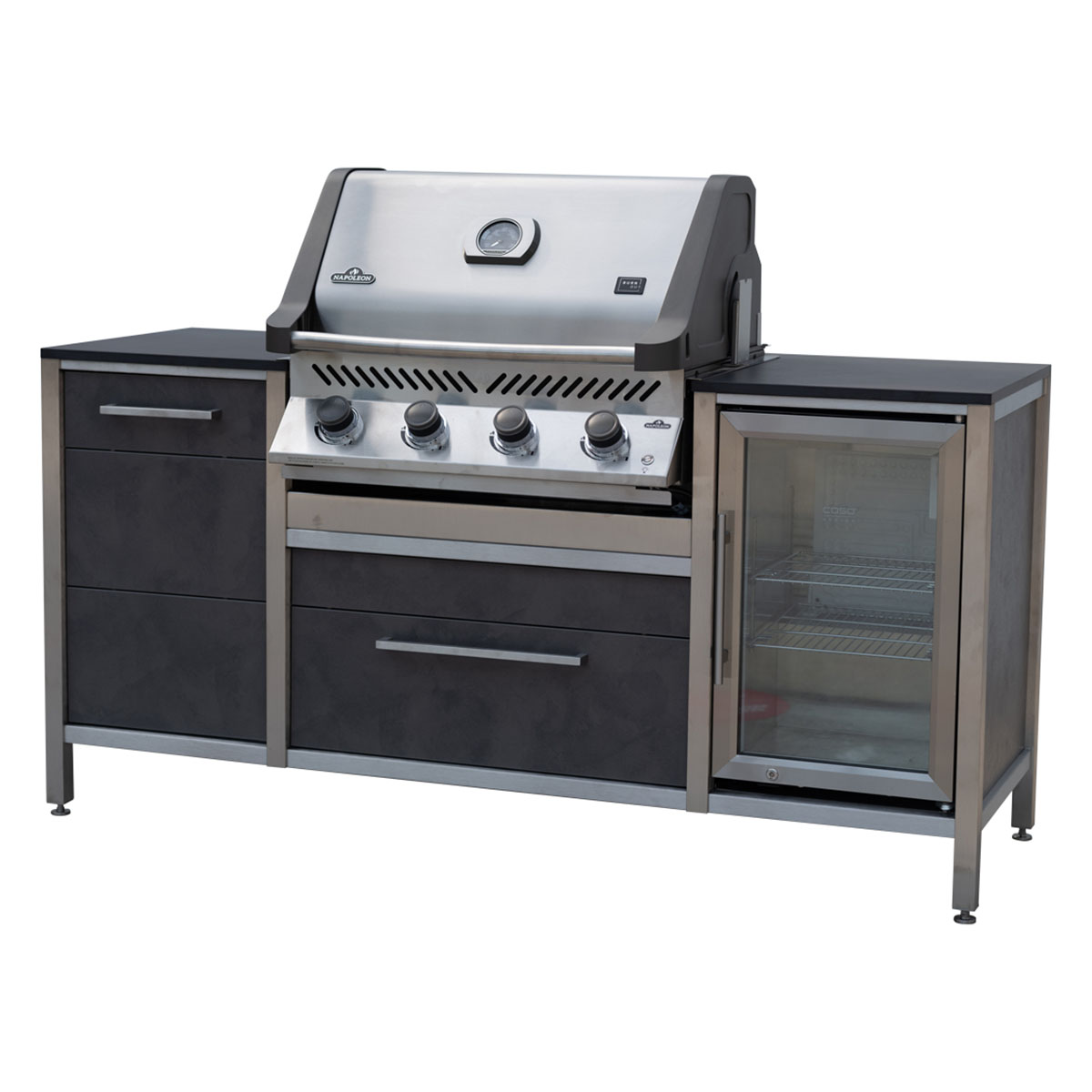 Burnout Kitchen BBQ Block Smoke | Napoleon Sondermodell Prestige 500 Einbaugrill