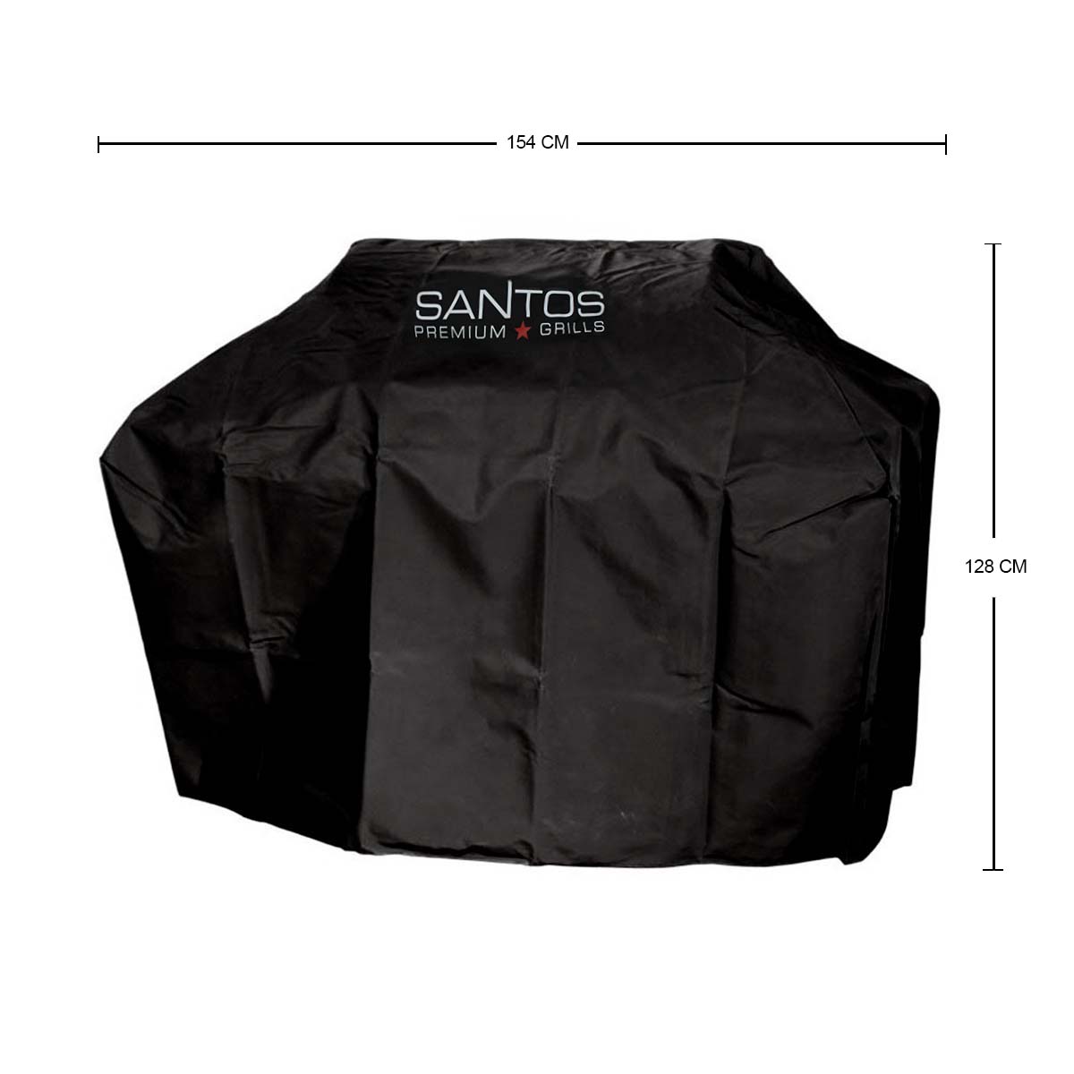 SANTOS Grill Abdeckhaube, PU-beschichtet, 154 x 65 x 128 cm